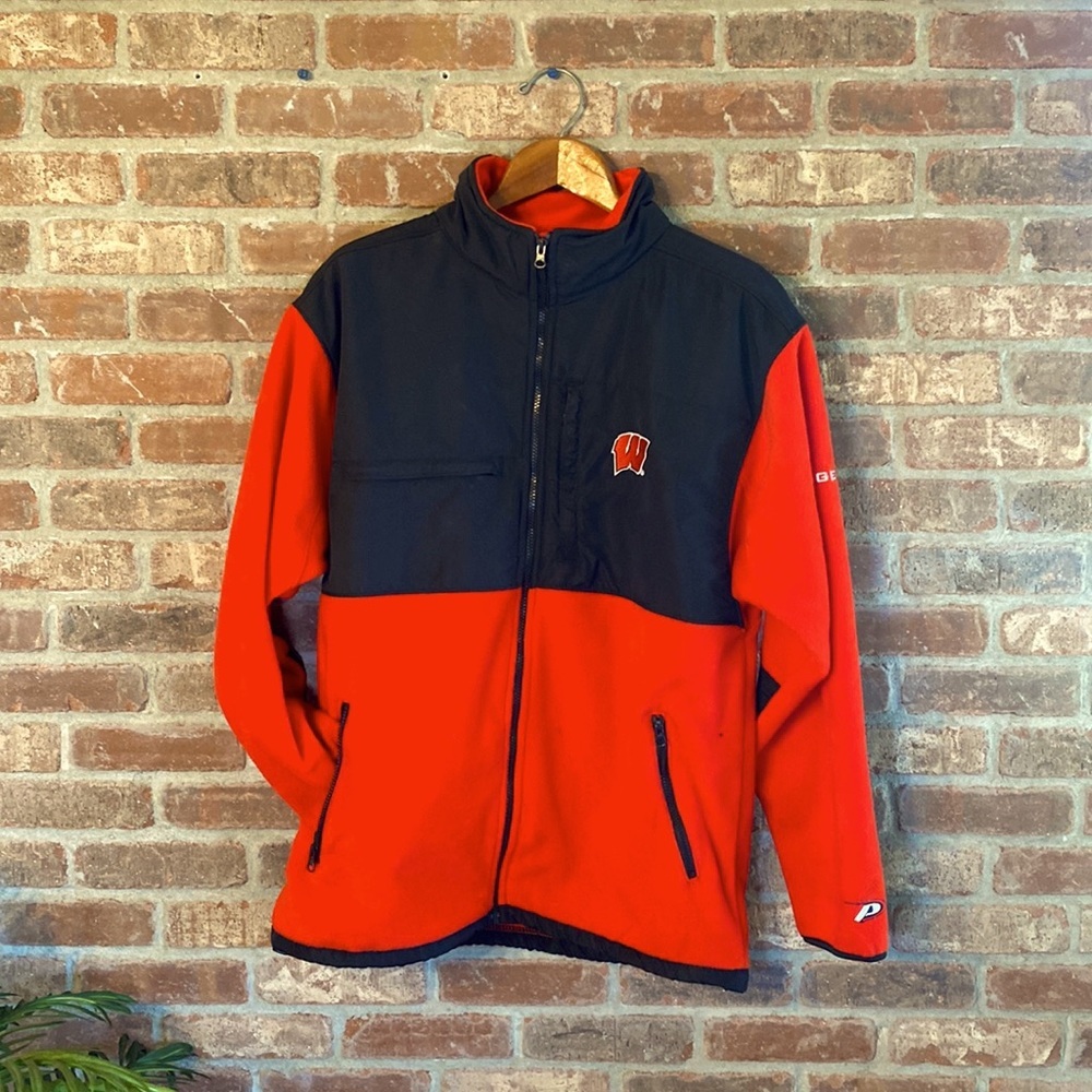 Men's Red and Black Jacket UW